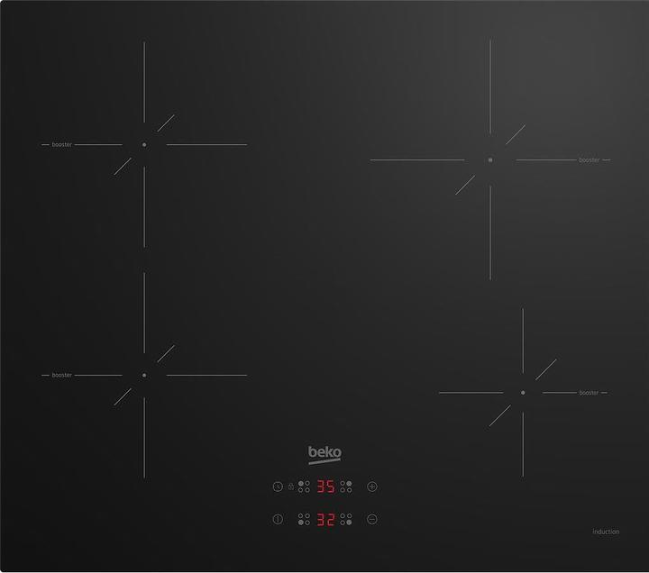 Beko HII64400SMT hob Black Built-in Zone induction hob 4 zone(s)