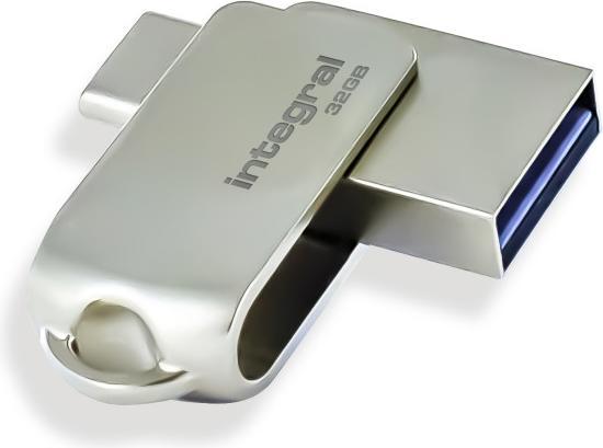 Produktbild USB 3.0 Drive 360-C 32GB sb (32 GB, USB-A, USB-C)