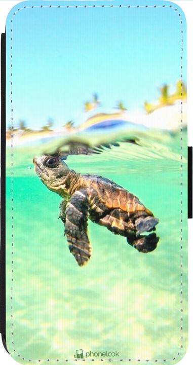 Produktbild PhoneLook Hülle Wallet schwarz Turtle Underwater (Apple iPhone 14 Pro Max)