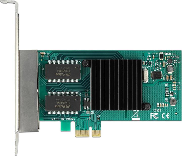 Image du produit Delock Carte PCI Express x1 4 x RJ45 Gigabit LAN i350 (Ethernet)