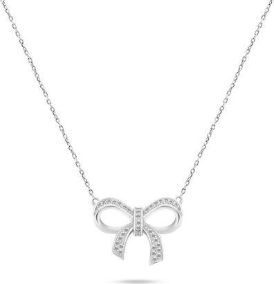Image du produit Brilio Silver - Charmant collier en argent Bow NCL55W