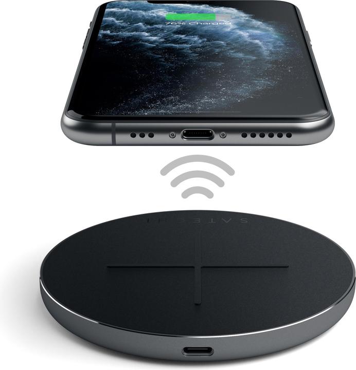 Actual product image Satechi Aluminum PD & QC Wireless Charger (10 W)