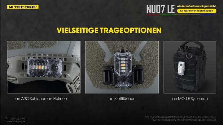 Actual product image Nitecore NU07 LE - Signal light (6.20 cm, 15 lm)