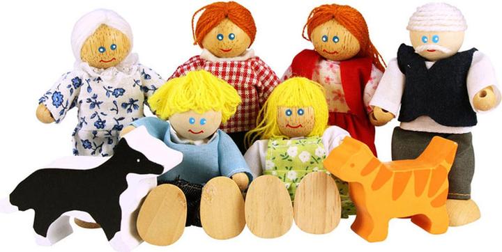 Bigjigs Wooden doll house family