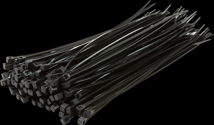 Actual product image LogiLink Cable tie 100 pieces, length: 100 mm, thickness: 2,5 mm, black (Plastic cable ties, 100 mm, 100 pcs.)