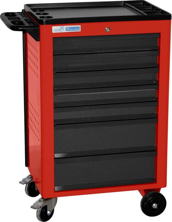 Image du produit ADB Basic Servante d'atelier rouge 7 tiroirs (1 x)