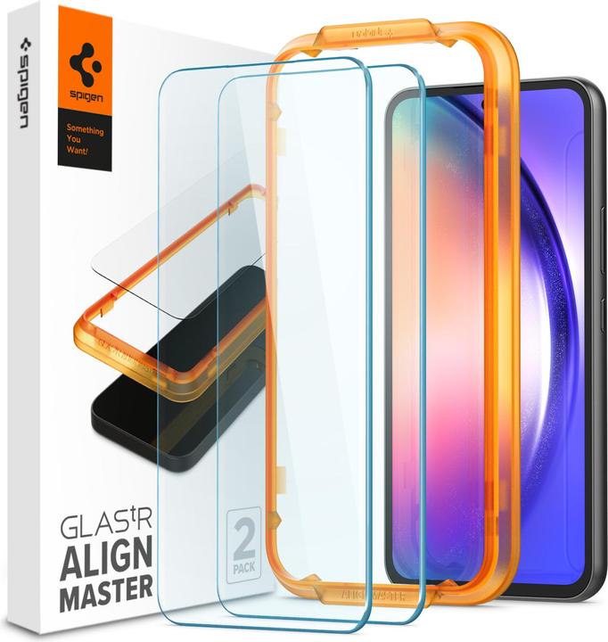 Actual product image Spigen ALM Glas.Tr Sam A54 5G A546 2szt. szkło hartowane AGL05966 (1 Piece, Samsung Galaxy A54 5G)