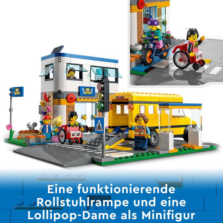 Produktbild LEGO Schule mit Schulbus (60329, LEGO City)