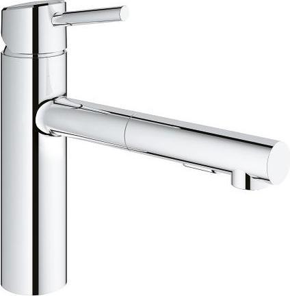 Grohe Küchenarmatur mit Handbrause Essence chrom glänzend 30273001
