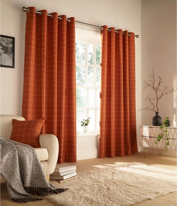 Image du produit Furn Rideaux à oeillets Ellis (229 x 137 cm)