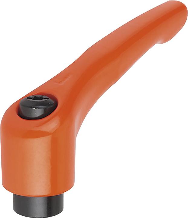 Produktbild Kipp Klipp Klemmhebel (Klemmgriff) mit Innengewinde Spannhebel ø M 10 orange (22 mm)