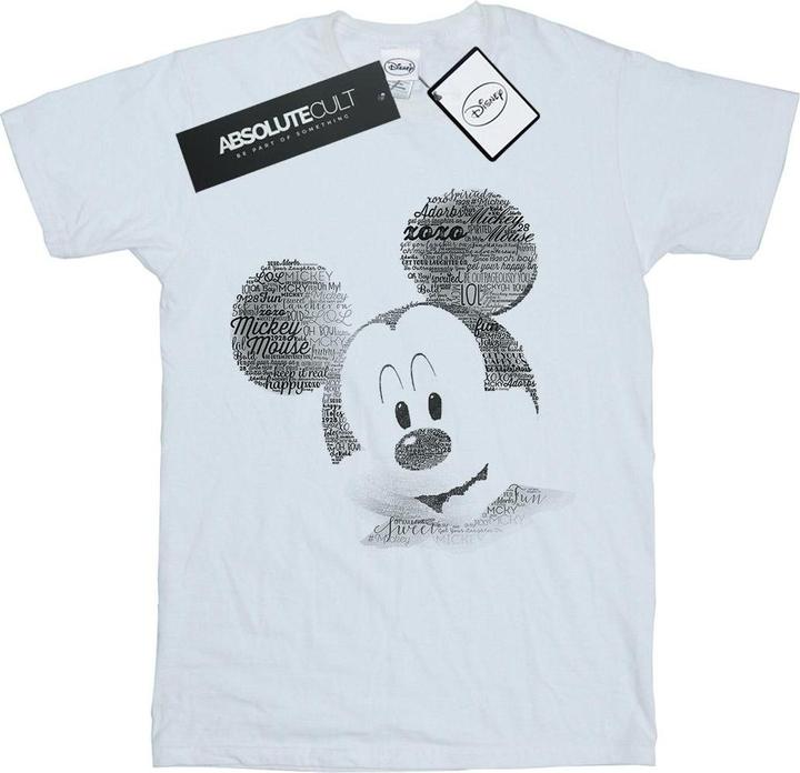 Disney Mickey Mouse Text Face TShirt
