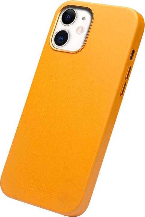 Immagine prodotto QiAlino Coque cuir véritable (compatibile MagSafe) Arancione (Apple iPhone 12)