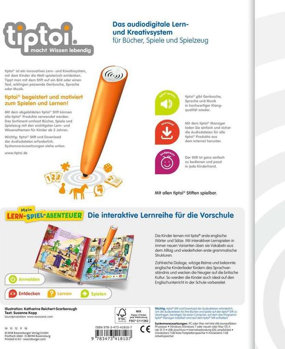 Image du produit tiptoi Premier anglais (Anglais)