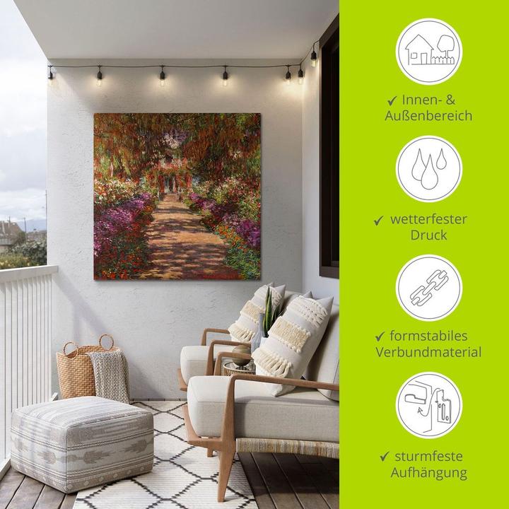 Actual product image Artland Path in Monet's garden in Giverny. 1902 T6UD (70 x 70 cm)