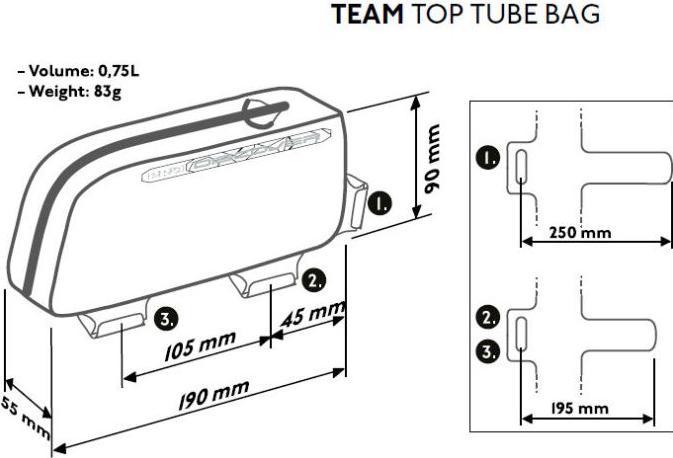 Actual product image PRO Team Gravel (0.70 l, Frame bag)
