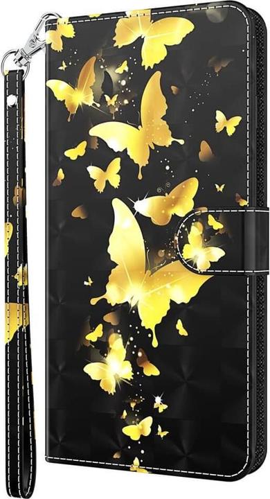 Produktbild Cover-Discount Google Pixel 8 Pro - Etui Glitzer Effekt Schmetterling gold (Google Pixel 8 Pro)