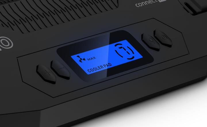 Produktbild Connect IT NEO RGB podsvícení chladicí podložka pod notebook, ČERNÁ