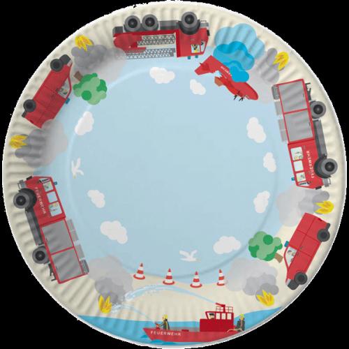 Produktbild DH-Konzept Party Deko Set Feuerwehr für 6 Kinder 51 teilig