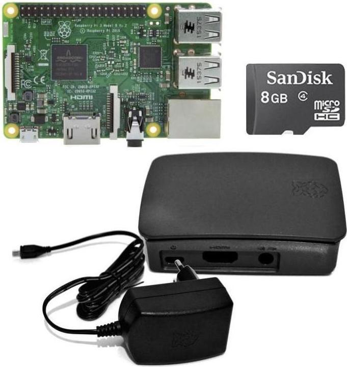 Produktbild Raspberry Pi EB5658 - 3 Starter Kit Bundle in Schwarz Grau