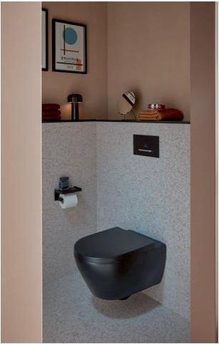Immagine prodotto Villeroy & Boch V&B WC sospeso SUBWAY 2.0 ti. 370x560 mm con bordo a filo DF in ebano C+