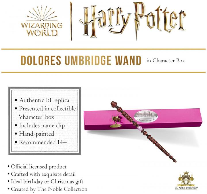 Image du produit Noble Collection Harry Potter réplique baguette Doloris Umbridge 27 cm