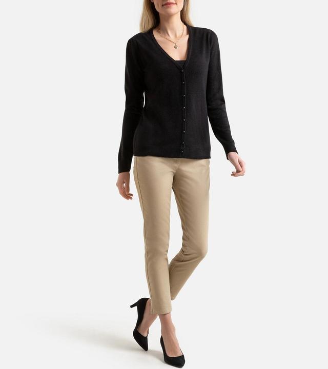 Produktbild Anne Weyburn Cardigan mit V-Ausschnitt und Kaschmir-Touch (W32/L34)