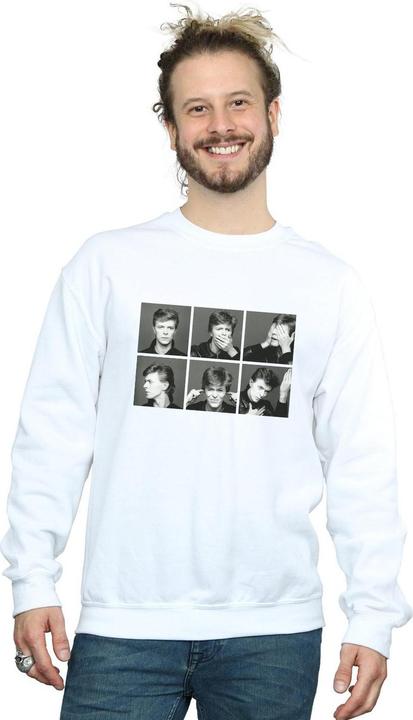 Actual product image David Bowie Mens Photo Collage Sweatshirt (L)