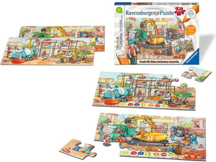 Produktbild tiptoi Puzzle für kleine Entdecker: Baustelle (12 Teile)