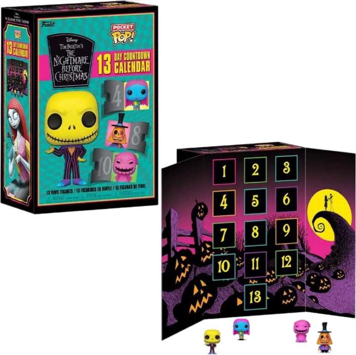 Productafbeelding Funko Kalender Nightmare Before Xmas 13 Dagen Zwart Licht