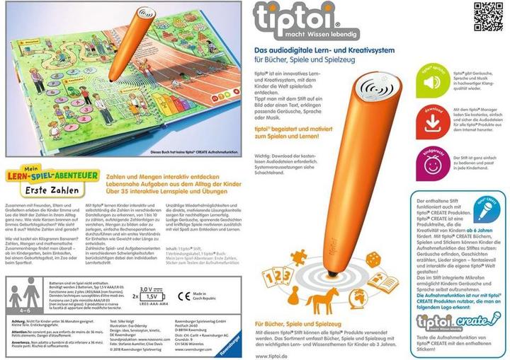 Produktbild tiptoi Stift und Erste Zahlen-Buch (Deutsch)