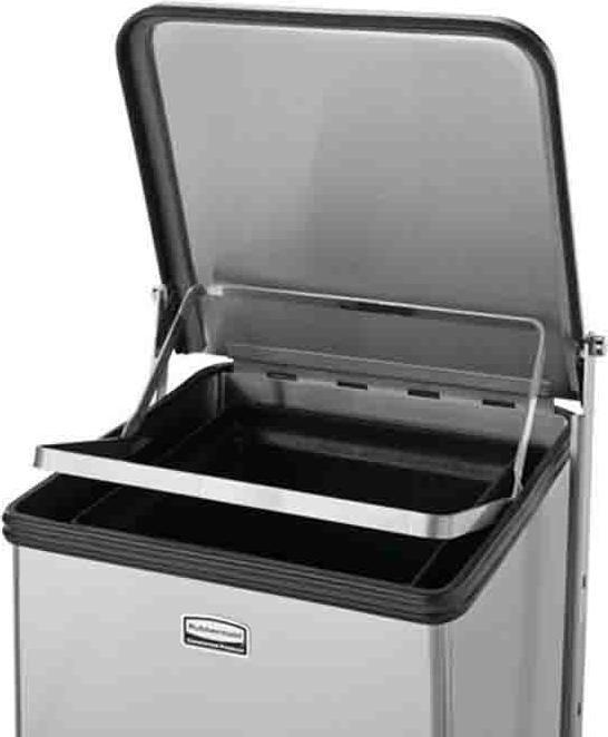 Image du produit Rubbermaid Borne escamotable PE jaune Barrière de sécurité, Caution