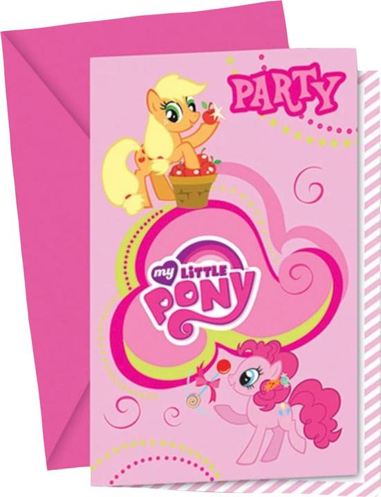Actual product image My Little Pony Party Invitations (Pack of 6) (6 pcs.)