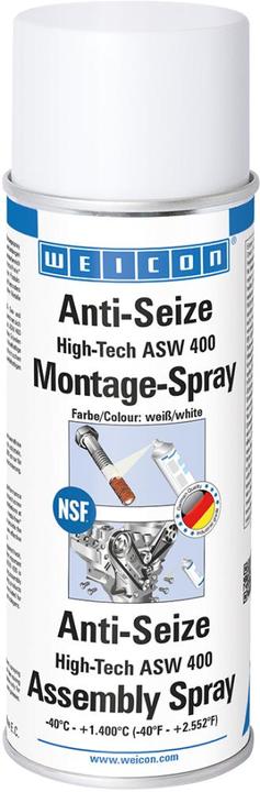 Actual product image Weicon Anti-seize 400 ml high-tech assembly spray ASW-400 (White, 0.40 l)