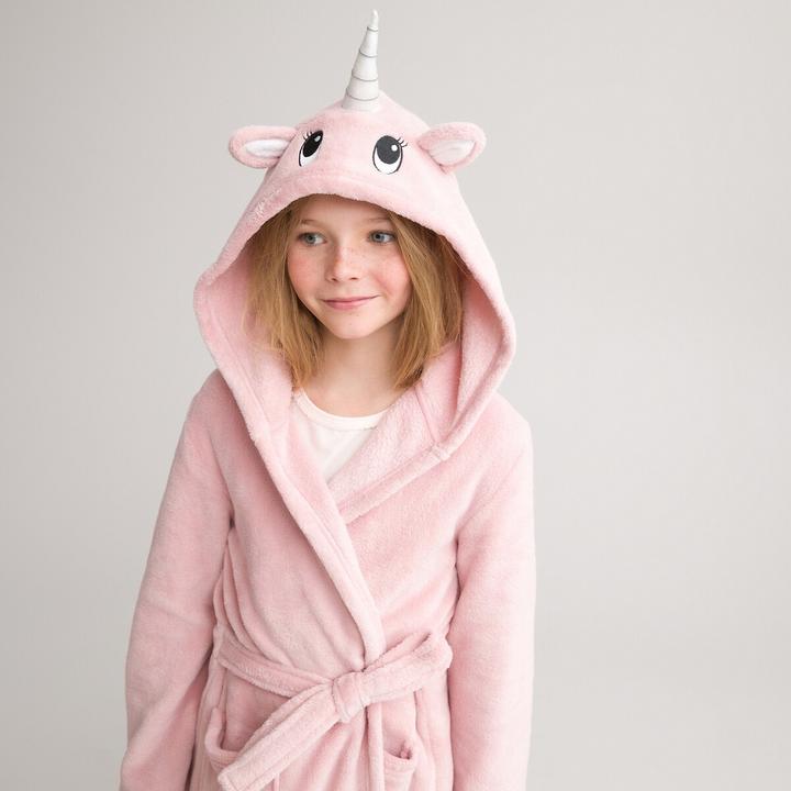 Produktbild La Redoute Collections Morgenrock mit Einhornkapuze (102)