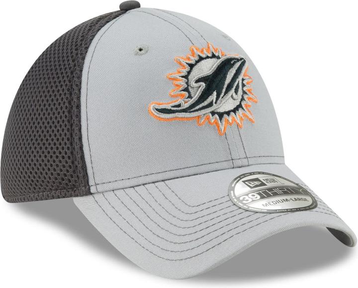 New Era 39Thirty Stretch Mesh Cap - Miami Dolphins - L/XL (XL)