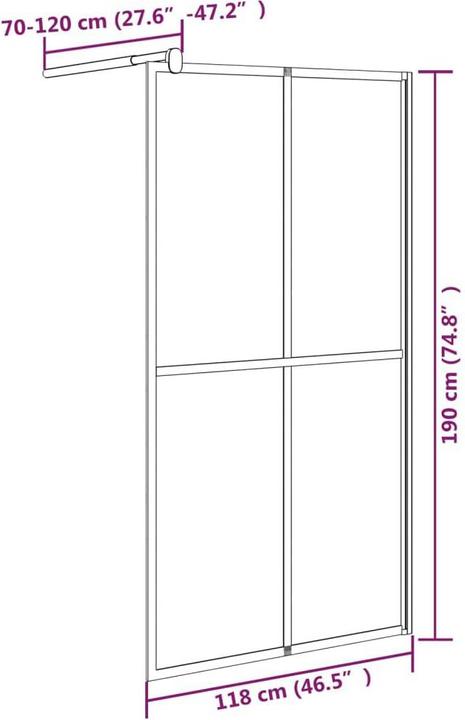 Actual product image VidaXL Tilo (118 cm, 118 cm, 190 cm)
