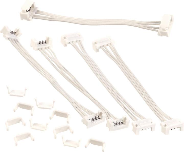 Image du produit Luminea Set de 5 câbles de connexion pour les bandes LED RGB de la série LAC (12 cm)