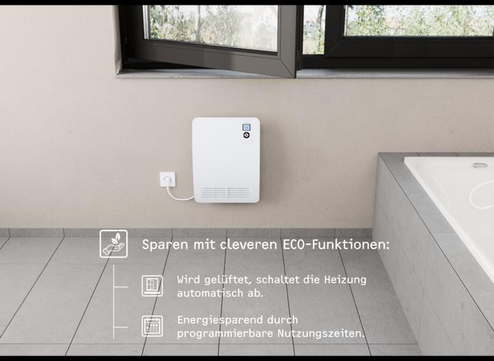 Actual product image Stiebel Eltron Rapid heater CK 20 Premium, 2kW for approx. 25 m², VDE tested, LC display, timer, silent mode (2000 W)