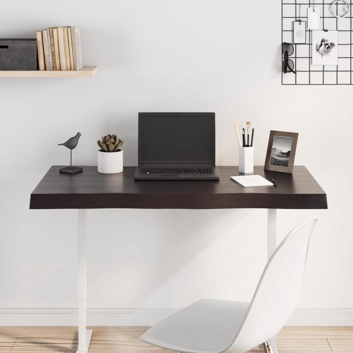 Immagine prodotto VidaXL Tischplatte 100x50x6 cm Massivholz Eiche Behandelt (100 x 50 x 6 cm)