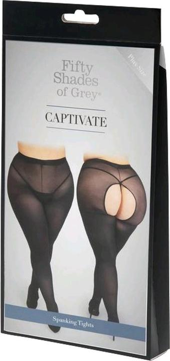 Produktbild Fifty Shades of Grey Captivate Plus Size Spanking Tights One Size Curve - Black (XXL, 3XL)