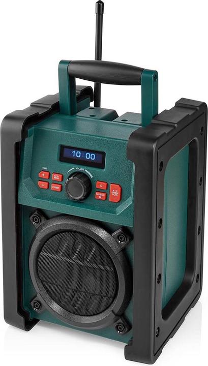 Produktbild Nedis DAB + Radio Tisch Ausführumg DAB+ / FM 2.2" Scharz-weiss Monitor Batteriebetrieben/Netzstromver (DAB+, FM, Bluetooth, WLAN)