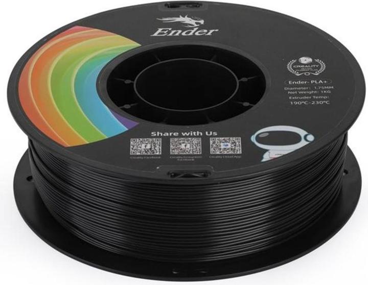 Immagine prodotto Creality Filament PLA+ (PLA, 1.75 mm, 1000 g, Nero)