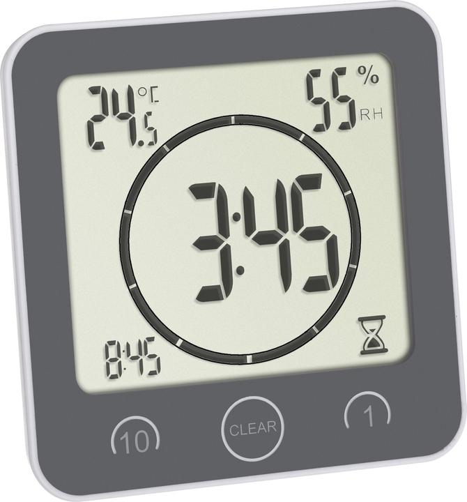 TFA Horloge de salle de bain / cuisine avec