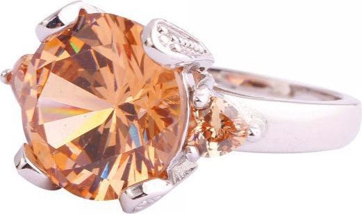 Produktbild Hermex Versilberter Ring mit Morganit - Gr. 59 / Size 9 (59)