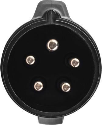 Actual product image GreenCell Adapter from red 16A 400V CEE coupling 5-pole socket to red 32A 5P (Type 1, 11 kW, 16 A, 0.50 m)