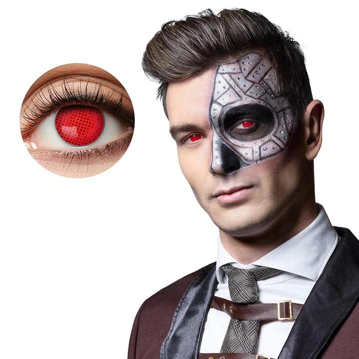 Image du produit Boland Lentilles de contact Cyborg : Lentilles hebdomadaires (Rouge)