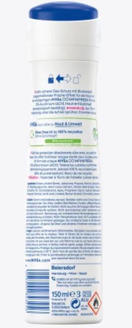 Produktbild NIVEA Fresh Flower (Spray, 150 ml)