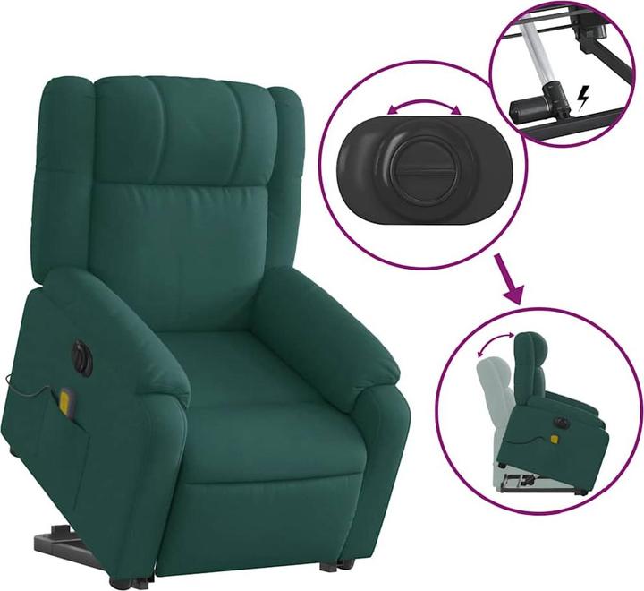Produktbild VidaXL Elektrischer Massagesessel mit Aufstehhilfe Stoff