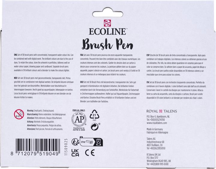 Produktbild Talens Ecoline (Mehrfarbig, 30 x)